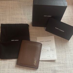 Yves Saint Laurent Brown Wallet